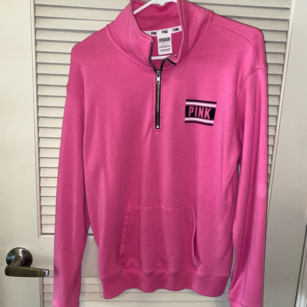 Victoria Secret Pink Half Zip Sweatshirt